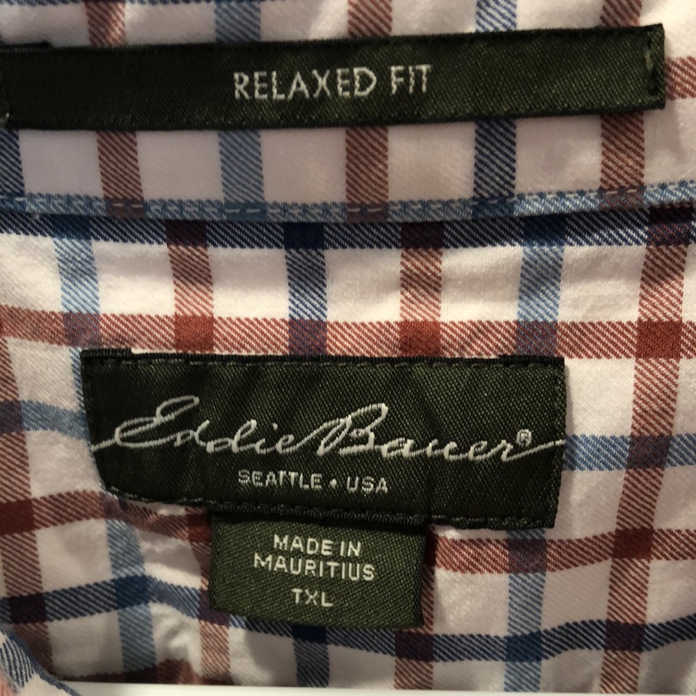 Eddie Bauer Button Down Extra Large Tall Euc - image 3